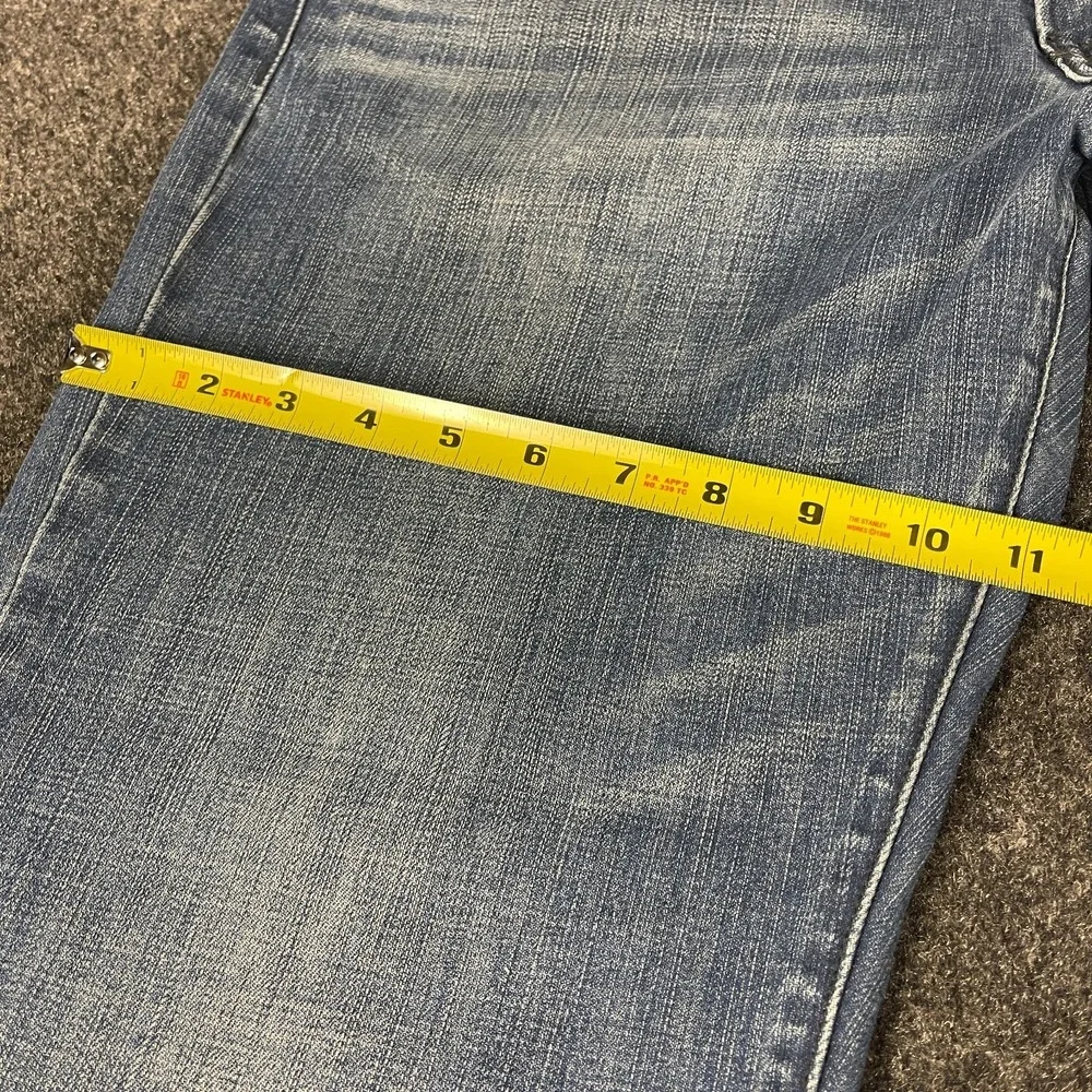 Lucky Brand 121 Slim Jeans Mens 36x34 Medium Light Wash Blue Denim Faded Casual